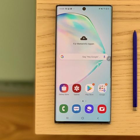Samsung Galaxy Note 10 von vorne