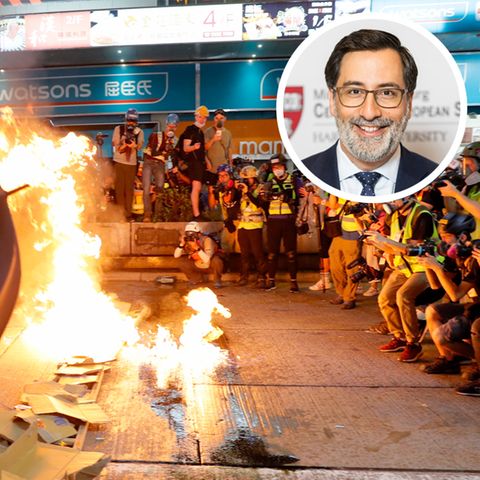 Demonstrationsszene aus Hongkong; Alexander Gärlauch