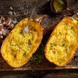 Spaghettikürbis geröstet