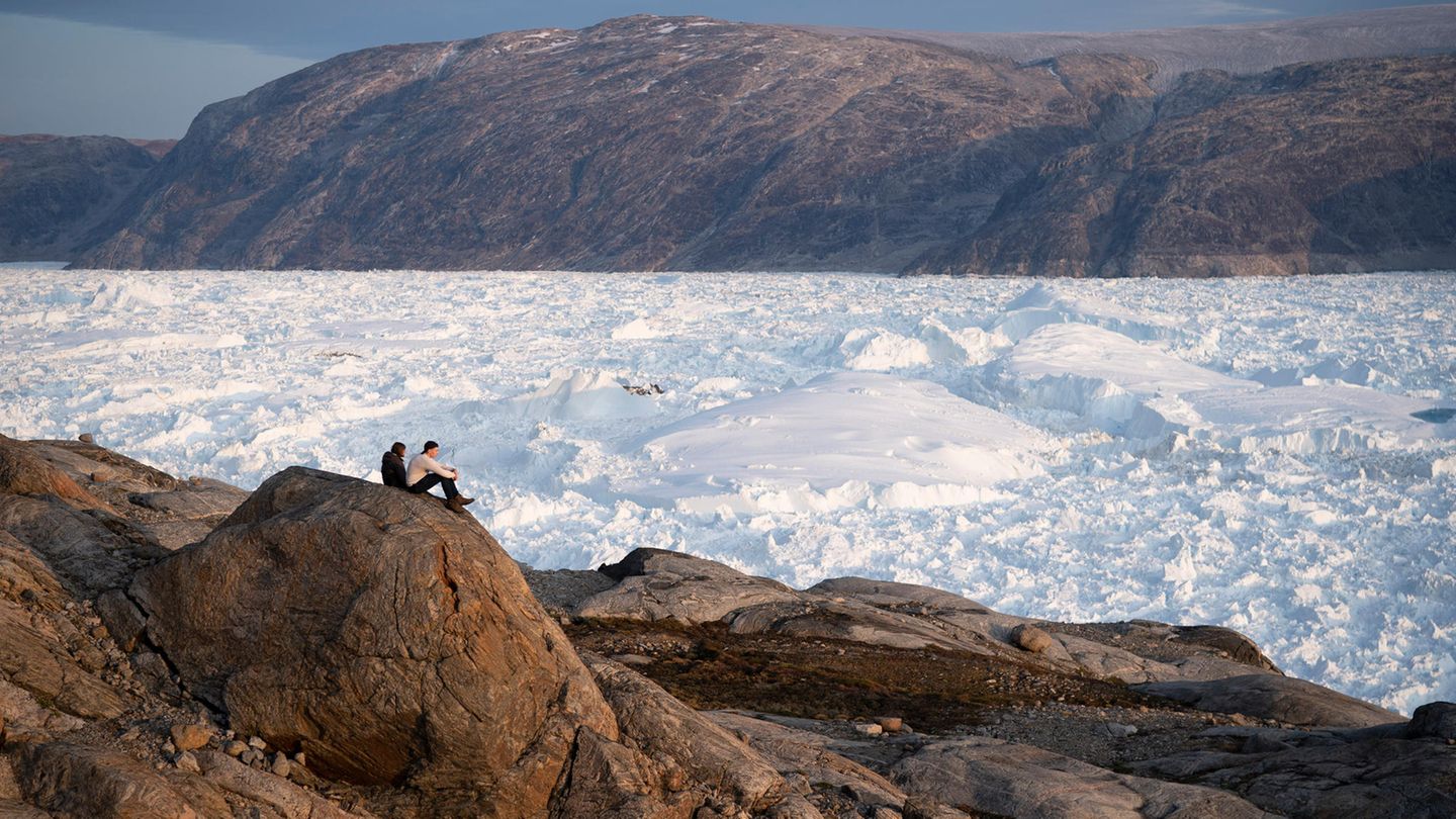 Grönland: Blick auf eine Schneefläche