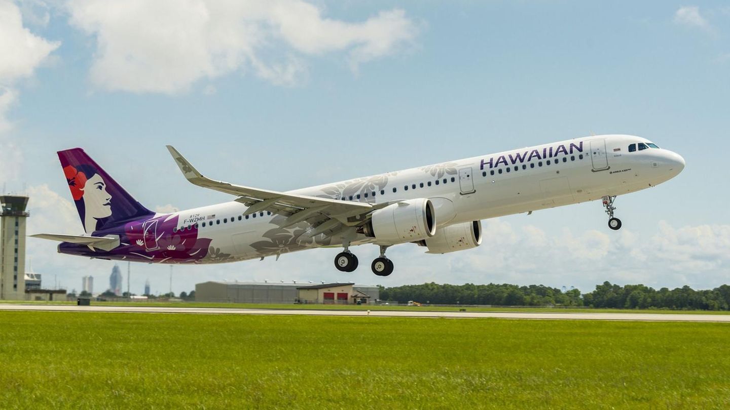 Airbus A321neo beim Start