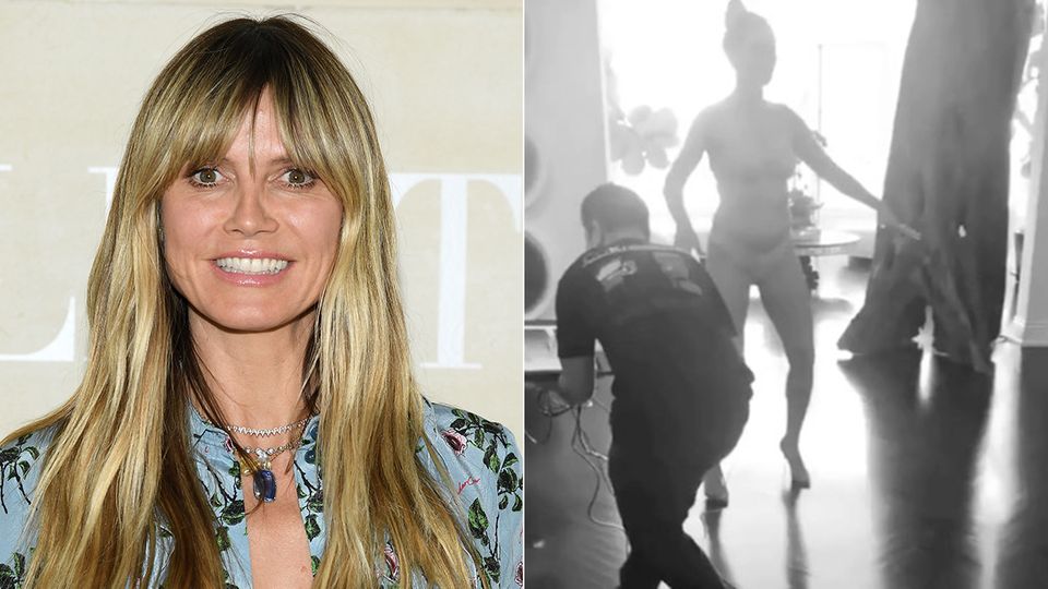 Heidi Klum bereitet sich auf Halloween vor
