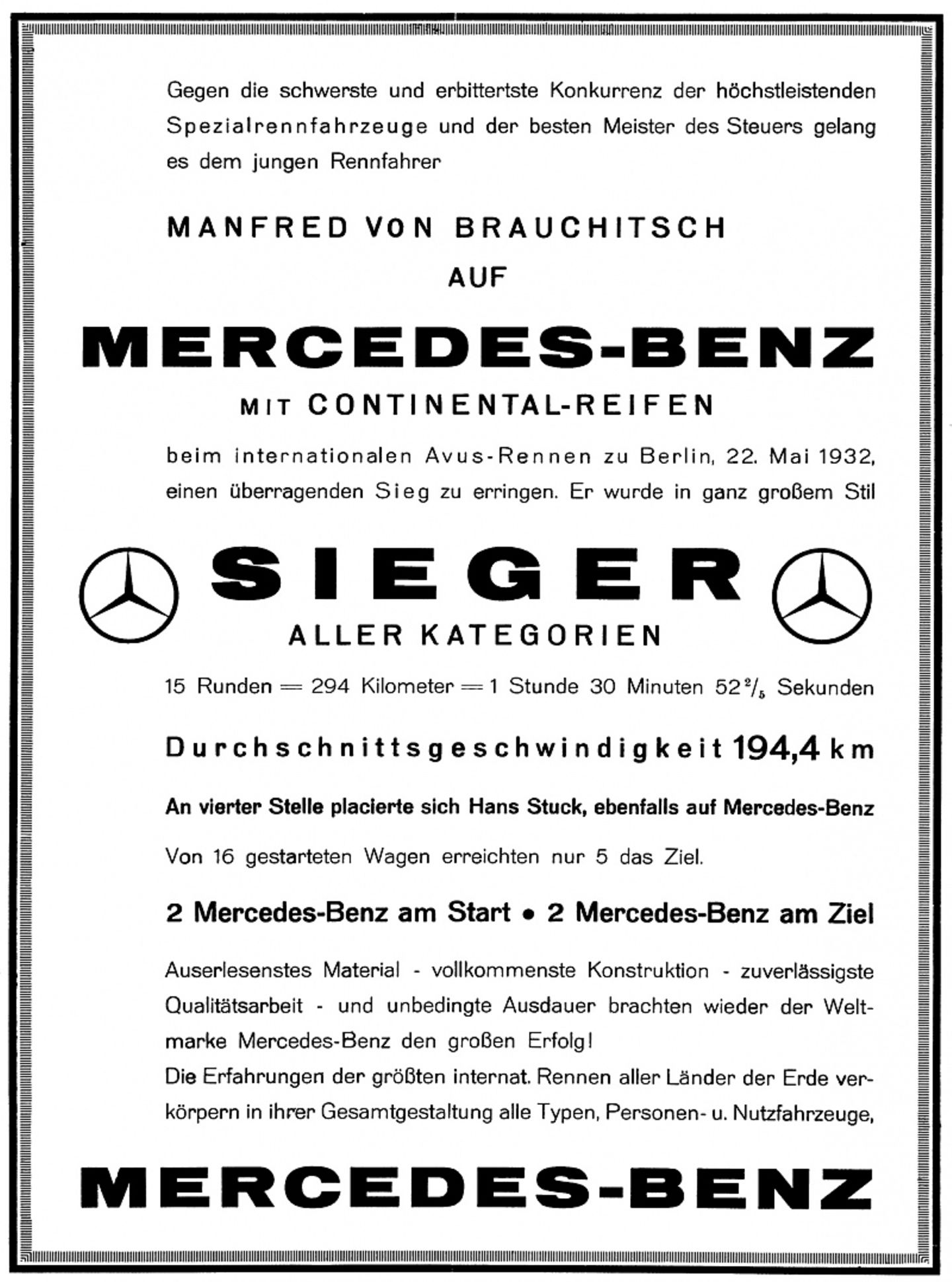 Mercedes SSKL Stromliniekarosserie