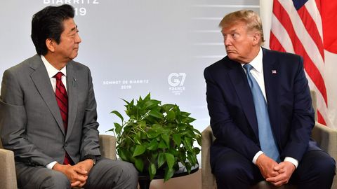 Shinzo Abe und Donald Trump beim G7-Gipfel 