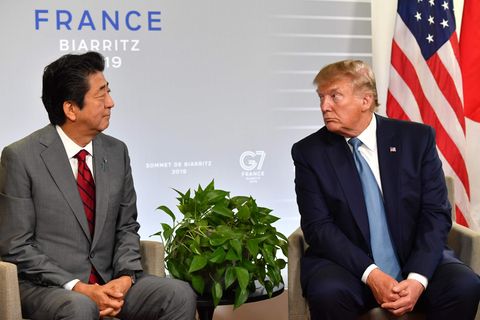Shinzo Abe und Donald Trump beim G7-Gipfel 