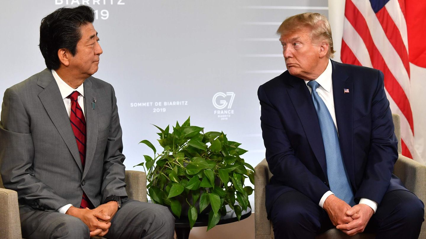 Shinzo Abe und Donald Trump beim G7-Gipfel 