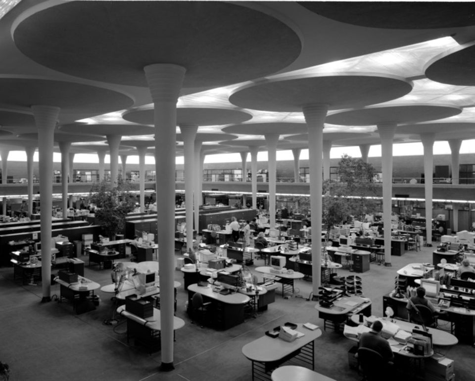 Das Hauptquartier von Johnson Wax in Wisconsion, USA. Das Hauptquartier von Johnson Wax in Wisconsion, USA.