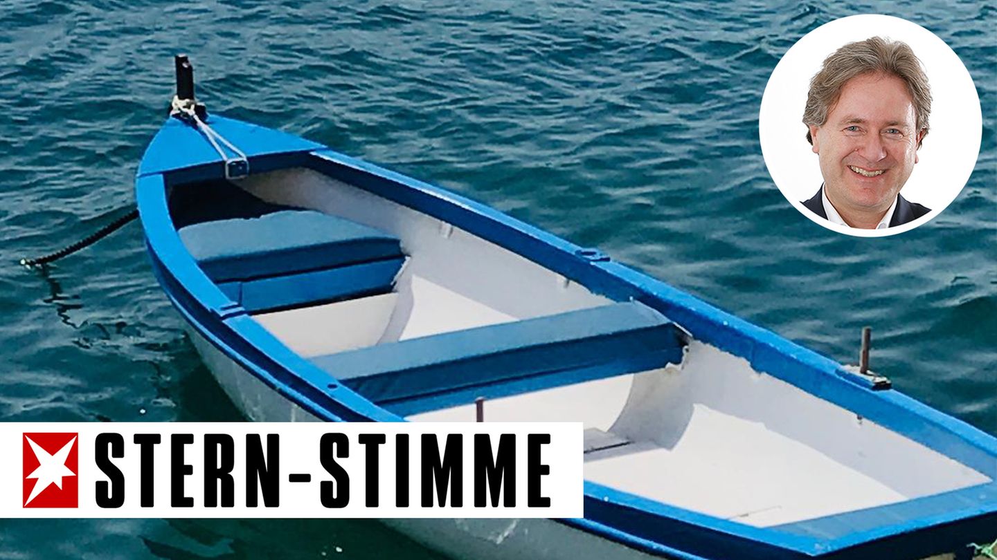 Fährt ohne Fahrplan-App: Bootstaxi am Strand von Mykonos