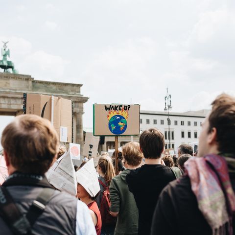 Demonstranten gegen den Klimawandel