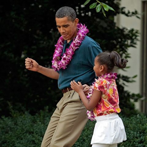 Obama tanzt mit Tochter
