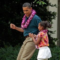 Obama tanzt mit Tochter