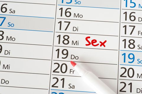 Terminplan mit Sex-Termin