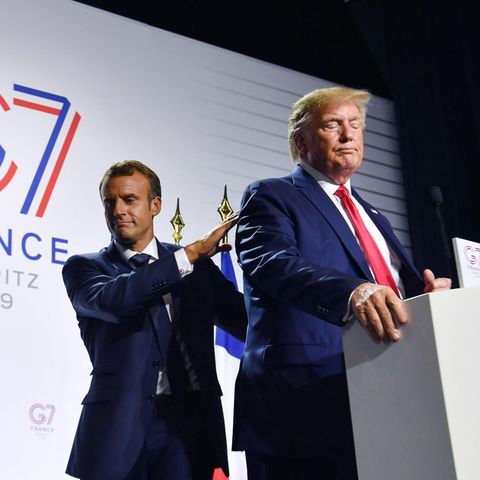 Frankreichs Präsident Emmanuel Macron und US-Präsident Donald Trump