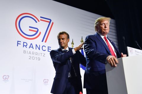 Frankreichs Präsident Emmanuel Macron und US-Präsident Donald Trump