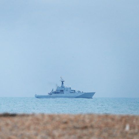 Patrouillenboot im Ärmelkanal