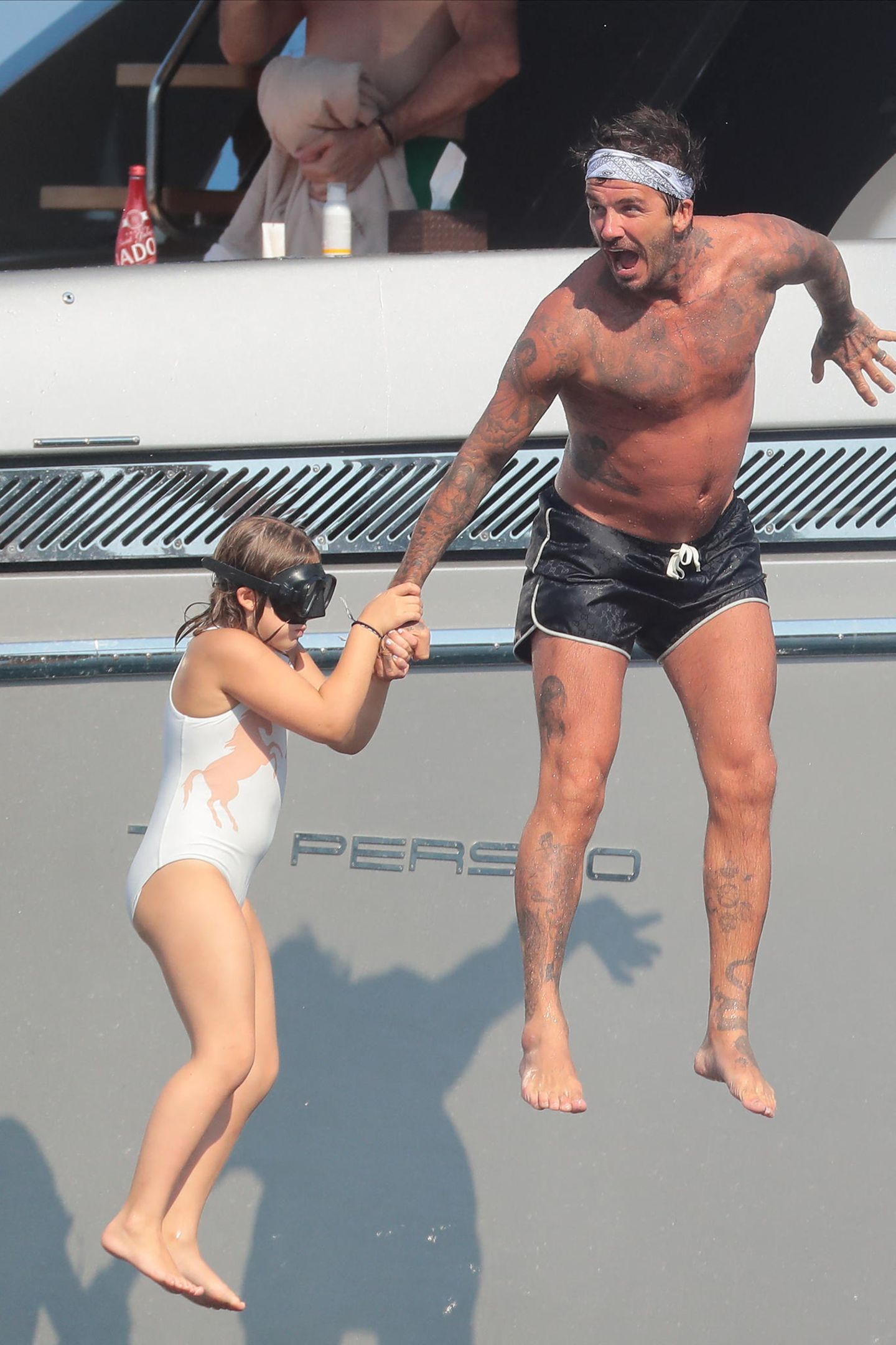 Familie Beckham im Urlaub