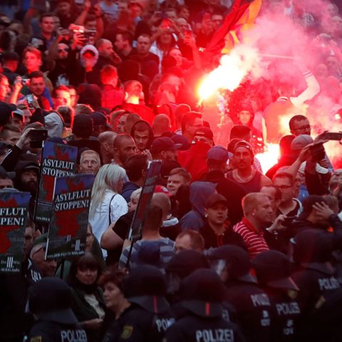 Gab es hier Hetzjagden? Demonstration in Chemnitz; Hans-Georg Maaßen; Michael Kretschmer