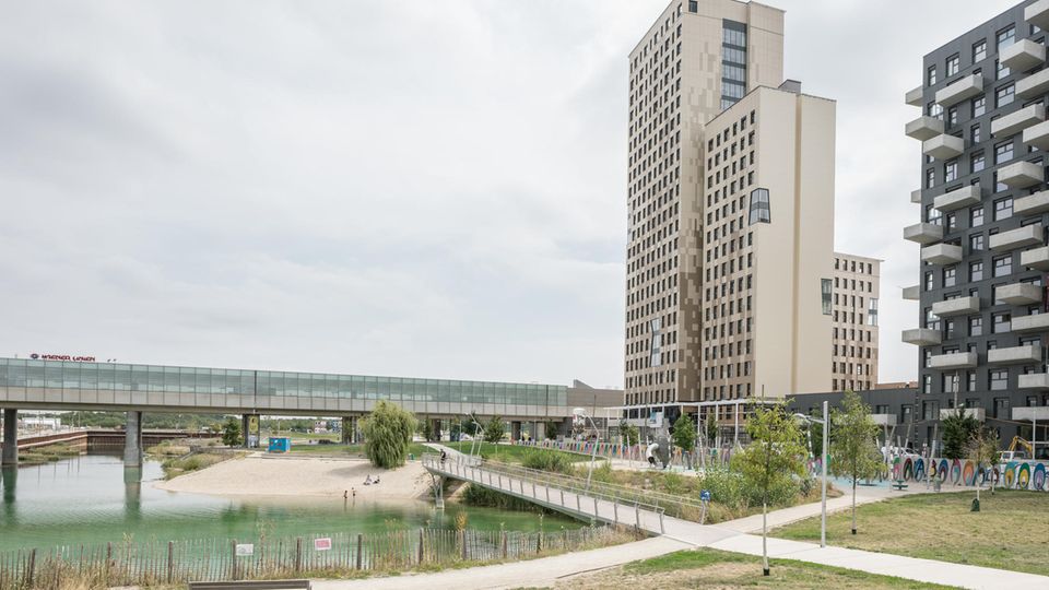 Bautrend: Das neue "Hoho Wien" liegt in der Seestadt im Nordosten der österreichischen Hauptstadt. Das neue "Hoho Wien" liegt in der Seestadt im Nordosten der österreichischen Hauptstadt.