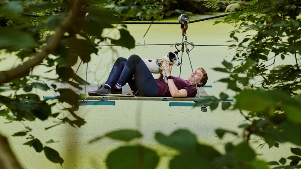 Auf Survivaltour im Wald mit Jack-Russell-Hündin Emma