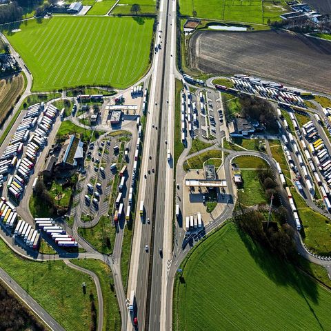Luftaufnahme der Raststätte Aachener Land