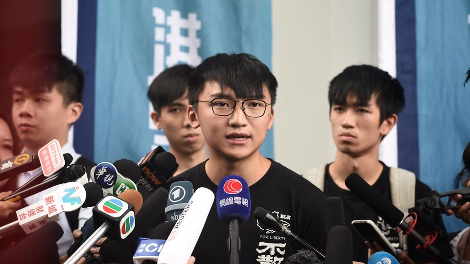 Hongkonger Aktivisten-Sprecher Isaac Cheng