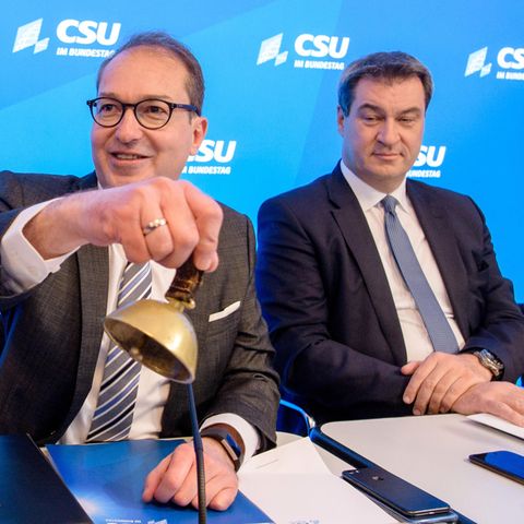 Alexander Dobrindt und Markus Söder von der CSU