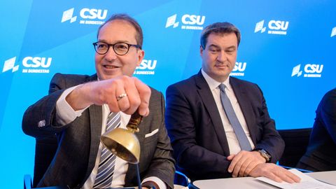Alexander Dobrindt und Markus Söder von der CSU