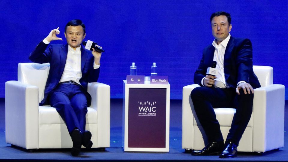 Im Gespräch mit Tesla-Chef Elon Musk forderte Jack Ma die 12-Stunden-Woche