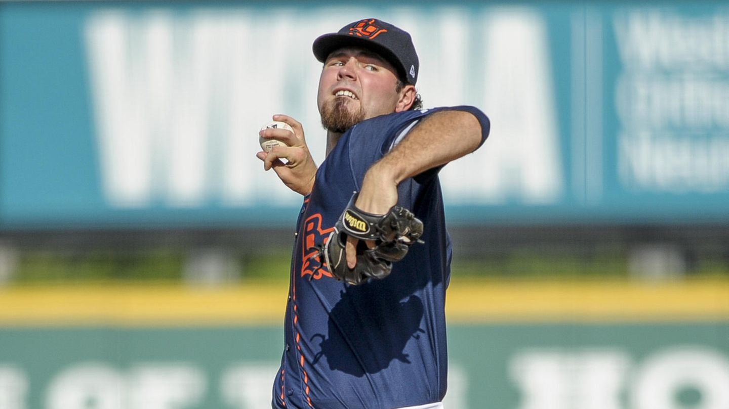 Der US-Baseball-Spieler Blake Bivens ist in den unteren Profi-Ligen aktiv