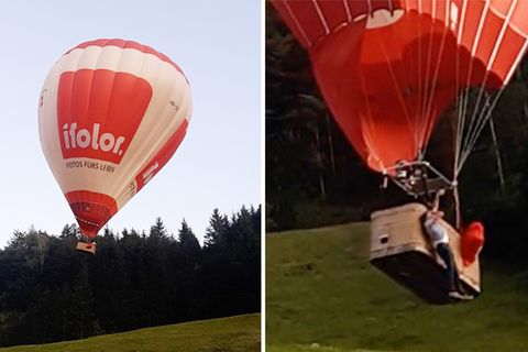 Unglück in Österreich: Pilot und Passagier werden aus Heißluftballon geschleudert