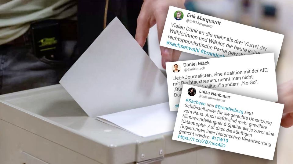 Landtagswahlen – Twitter-Nutzer reagieren auf Hochrechnungen