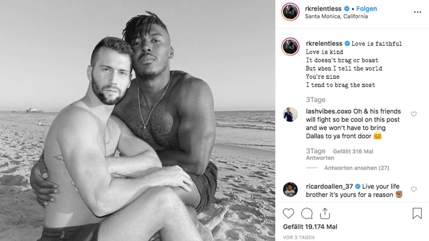 Ryan Russell mit Freund auf Instagram