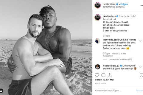 Ryan Russell mit Freund auf Instagram