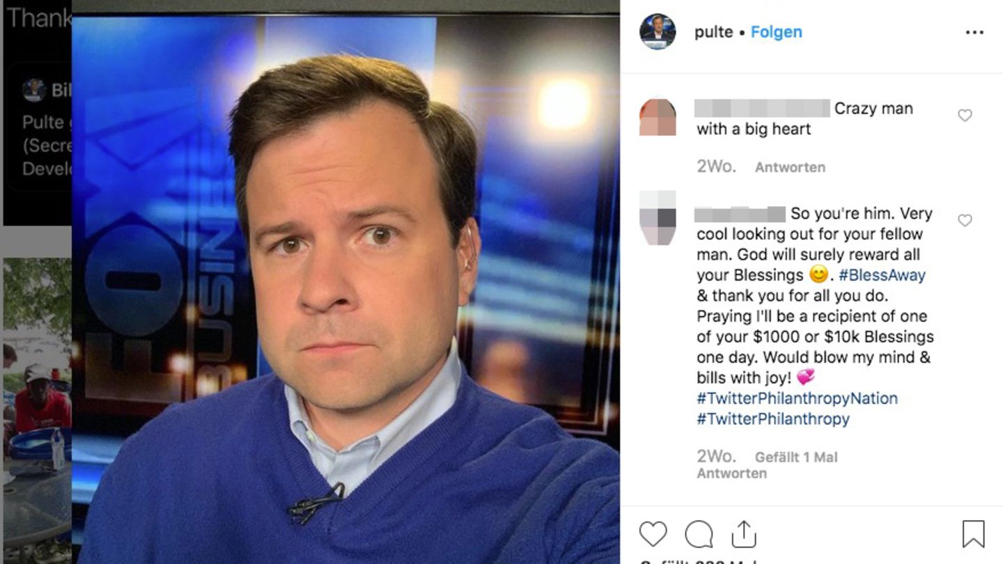 Bill Pulte auf einem Selfie bei Instagram