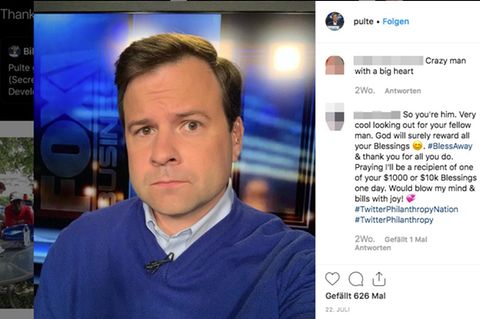 Bill Pulte auf einem Selfie bei Instagram