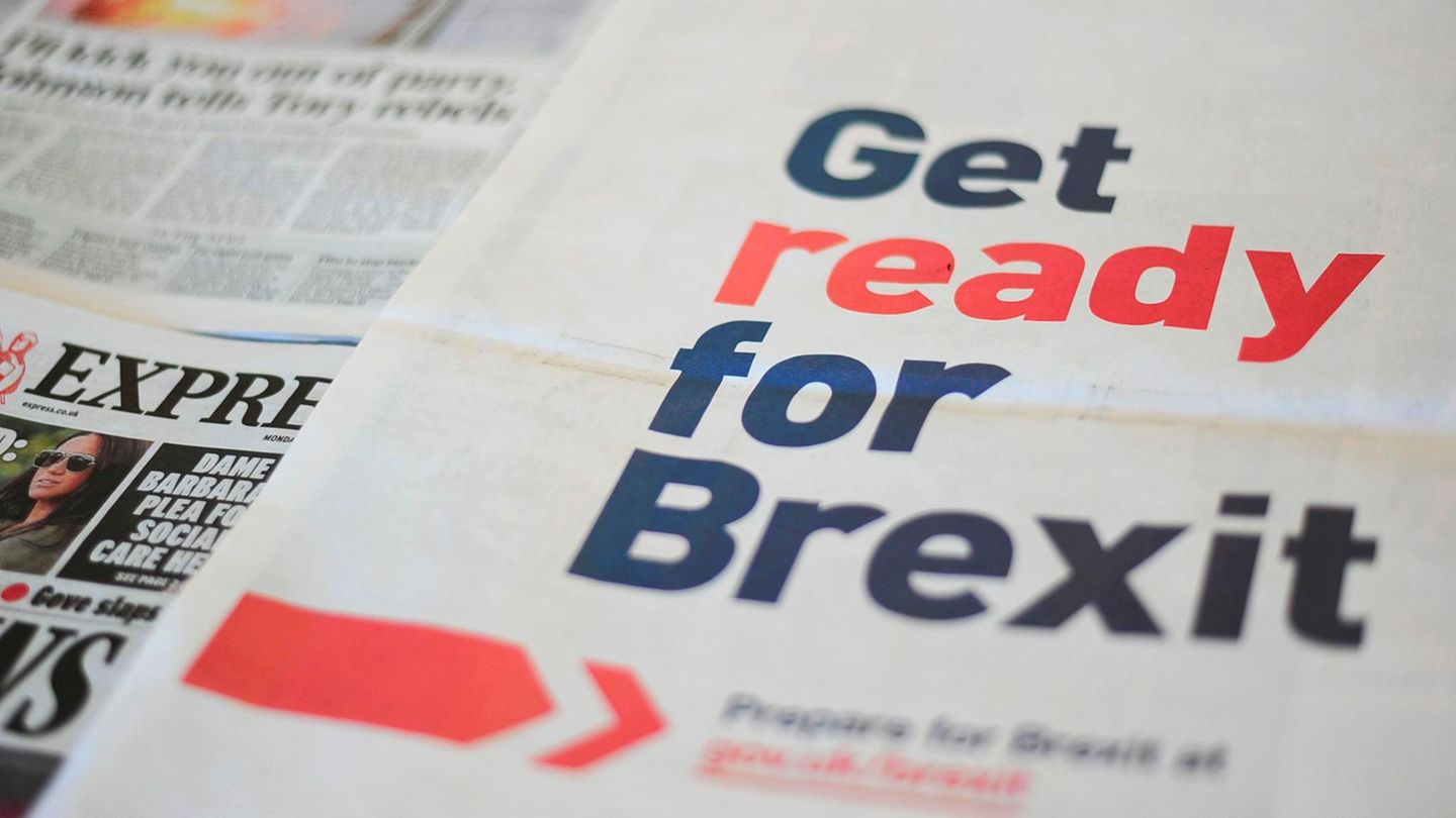 Die britische Regierung hat schon mal ganzseitige Anzeigen geschaltet, um die Bevölkerung auf den Brexit vorzubereiten