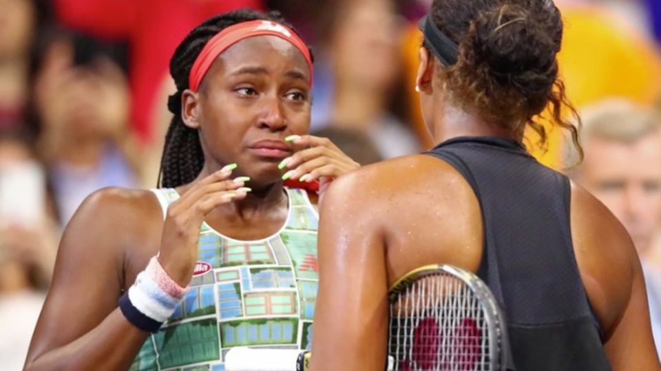 Tennisspielerinnen Cori Gauff und Naomi Osaka Tennisspielerinnen Cori Gauff und Naomi Osaka