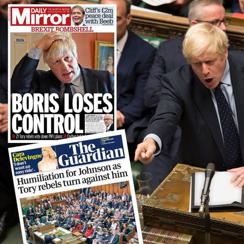 Boris Johnson spricht im Parlament