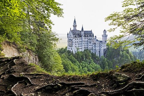 Blick von Marienbrücke zum Schloss Neuschwanstein