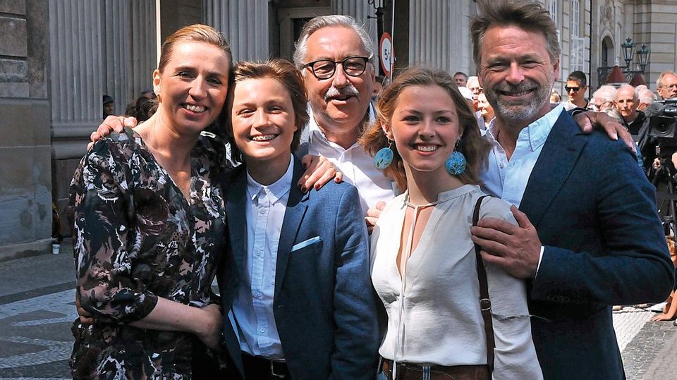 Mette Frederiksen und Familie Mette Frederiksen und Familie
