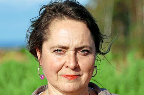 Dorle Becker im Hambacher Forst