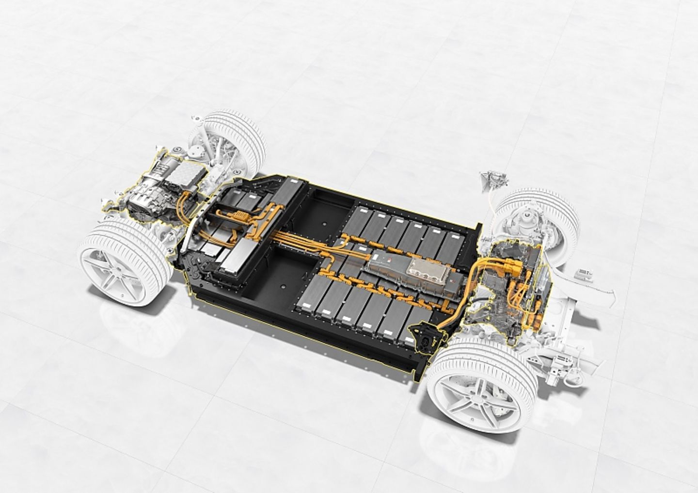 Die Batterie hat eine Kapazität von 93,4 Kilowattstunden