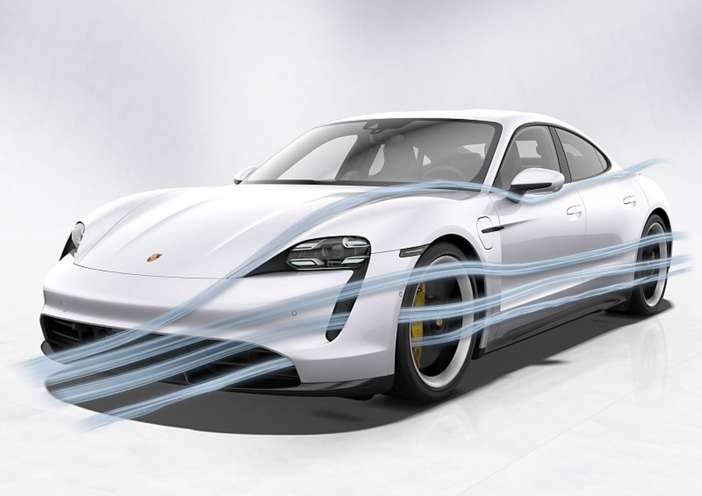 Die Aerodynamik des Porsche Taycan ist ausgefeilt