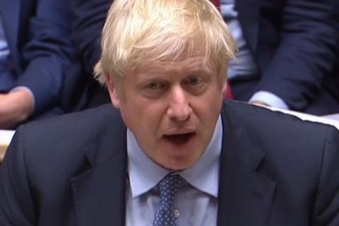 Der britische Premiere Boris Johnson muss in Sachen Brexit-Politik im Unterhaus einiges einstecken