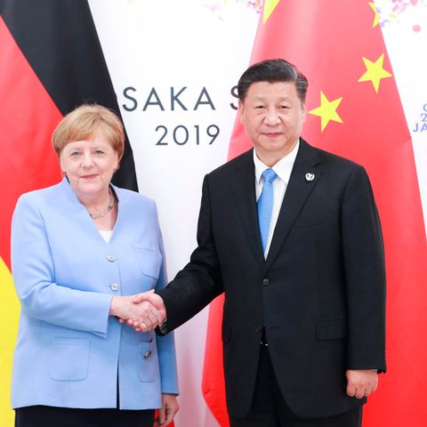 Angela Merkel und Chinas Staatspräsident Xi Jinping hatten sich jüngst auch auf dem G20-Gipfel Ende Juni in der japanischen Metropole Osaka getroffen