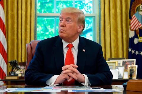 US-Präsident Donald Trump im Oval Office