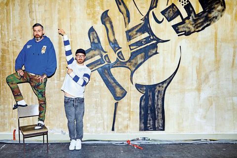Sido und Mark Forster im The Voice of Germany Studio