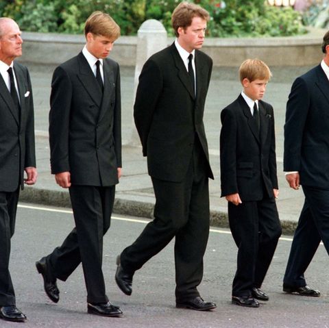 Trauerfeier Diana Prinz William Prinz Harry