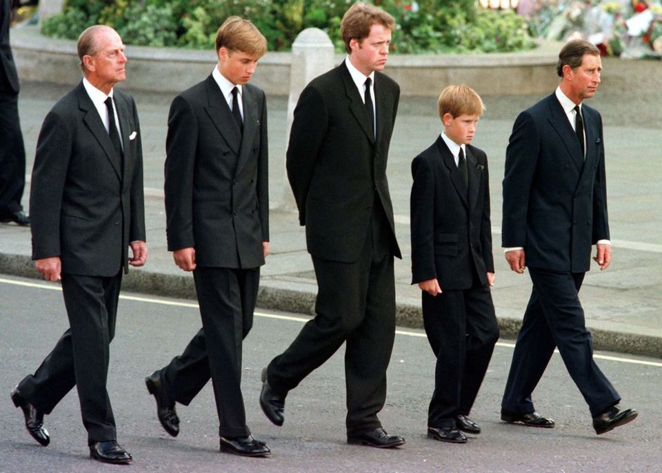 Servicio funerario Diana Prince William Prince Harry