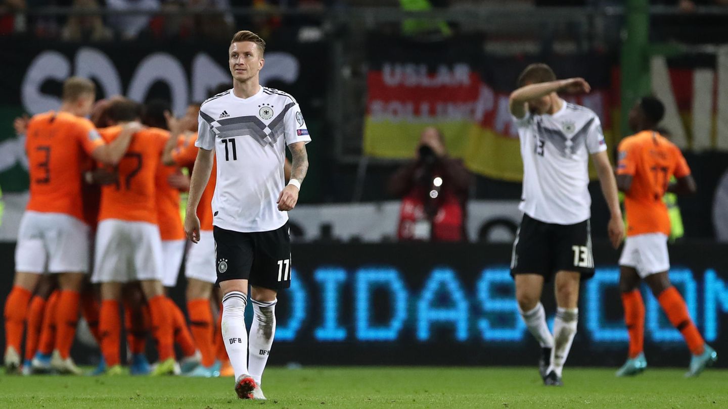 Marco Reus aus der deutschen Fußball-Nationalmannschaft während des Spiels